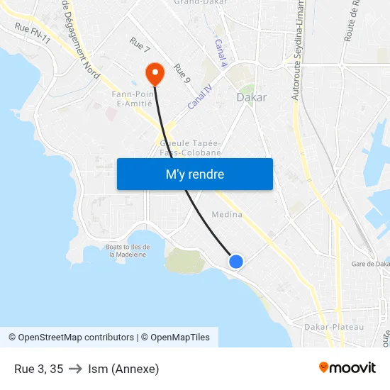 Rue 3, 35 to Ism (Annexe) map