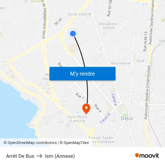 Arrêt De Bus to Ism (Annexe) map
