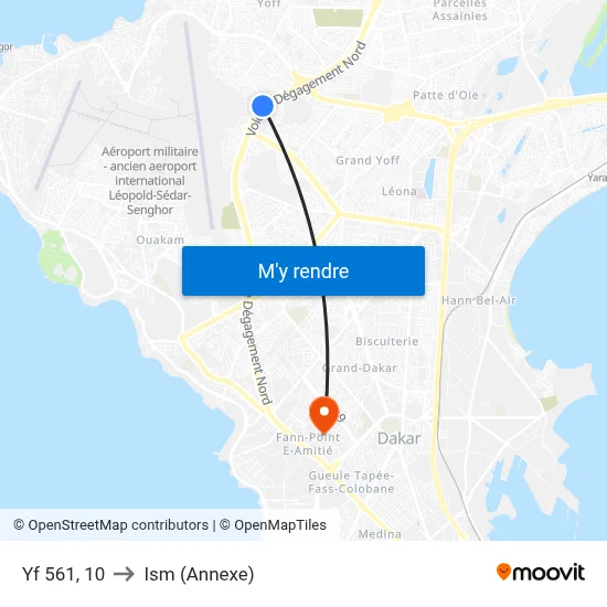 Yf 561, 10 to Ism (Annexe) map