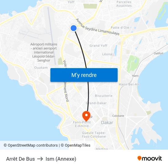 Arrêt De Bus to Ism (Annexe) map