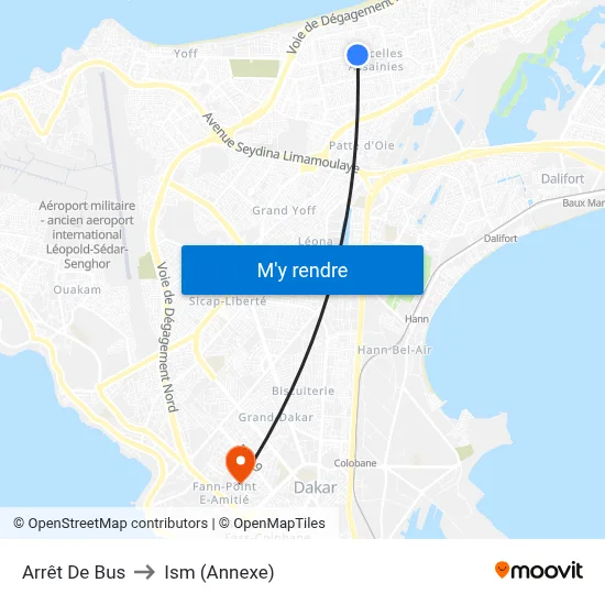 Arrêt De Bus to Ism (Annexe) map
