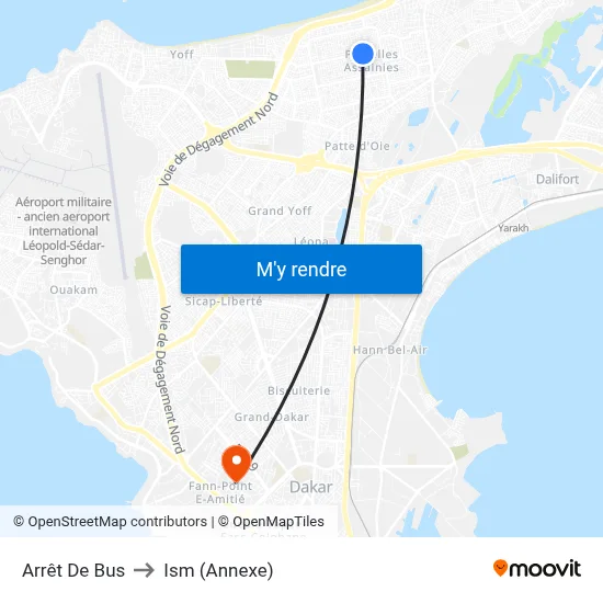 Arrêt De Bus to Ism (Annexe) map