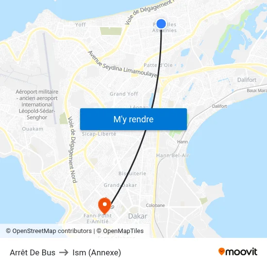 Arrêt De Bus to Ism (Annexe) map