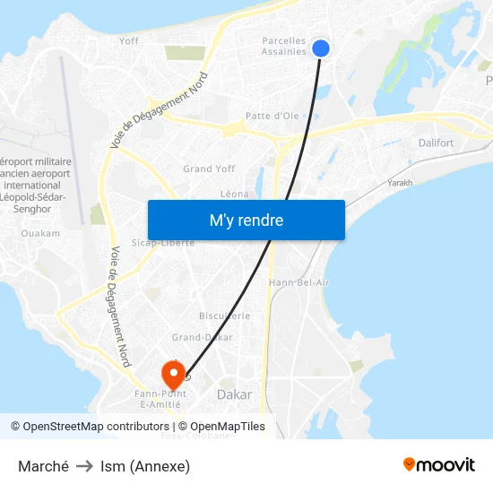 Marché to Ism (Annexe) map