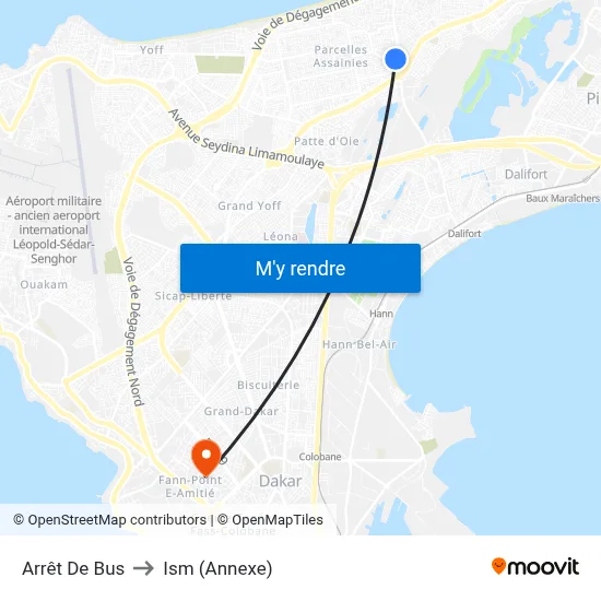 Arrêt De Bus to Ism (Annexe) map