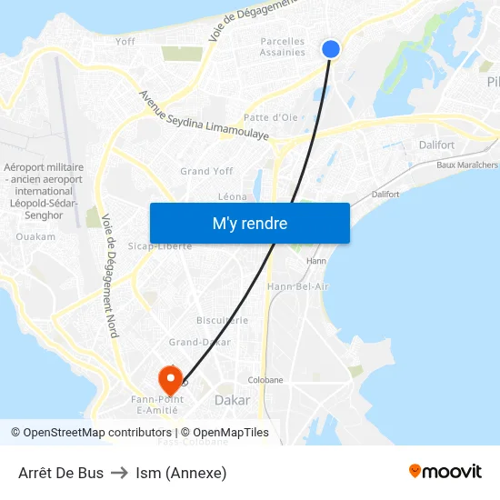 Arrêt De Bus to Ism (Annexe) map