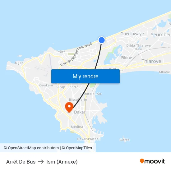 Arrêt De Bus to Ism (Annexe) map