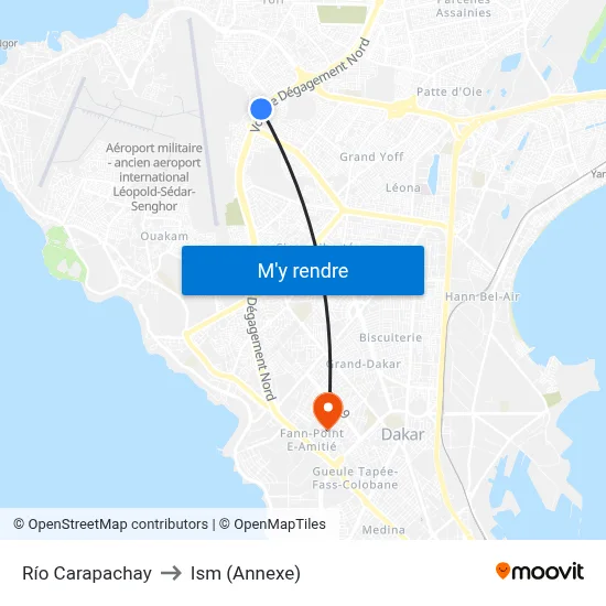 Río Carapachay to Ism (Annexe) map