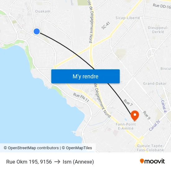 Rue Okm 195, 9156 to Ism (Annexe) map