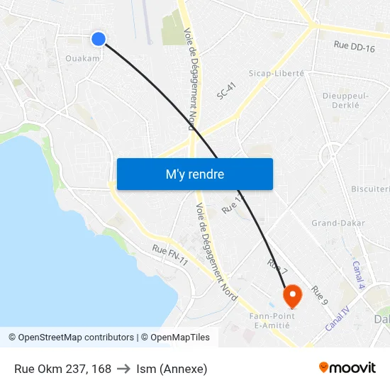 Rue Okm 237, 168 to Ism (Annexe) map