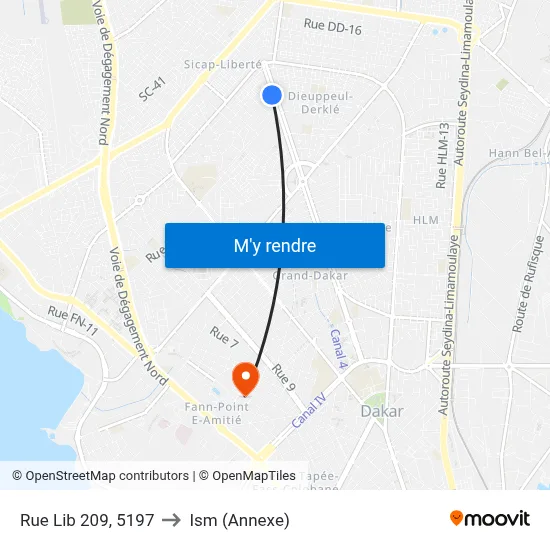 Rue Lib 209, 5197 to Ism (Annexe) map
