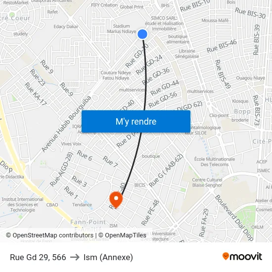 Rue Gd 29, 566 to Ism (Annexe) map