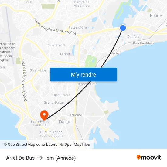 Arrêt De Bus to Ism (Annexe) map