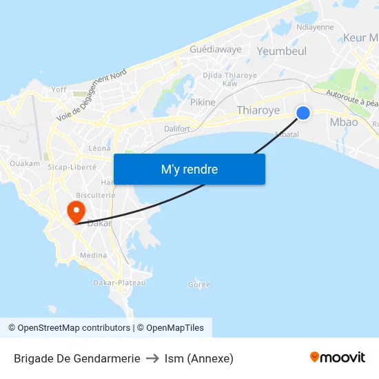 Brigade De Gendarmerie to Ism (Annexe) map