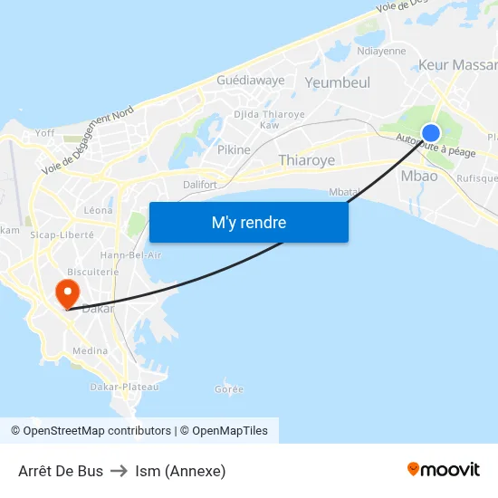 Arrêt De Bus to Ism (Annexe) map