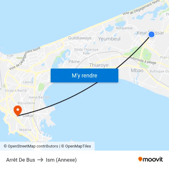 Arrêt De Bus to Ism (Annexe) map