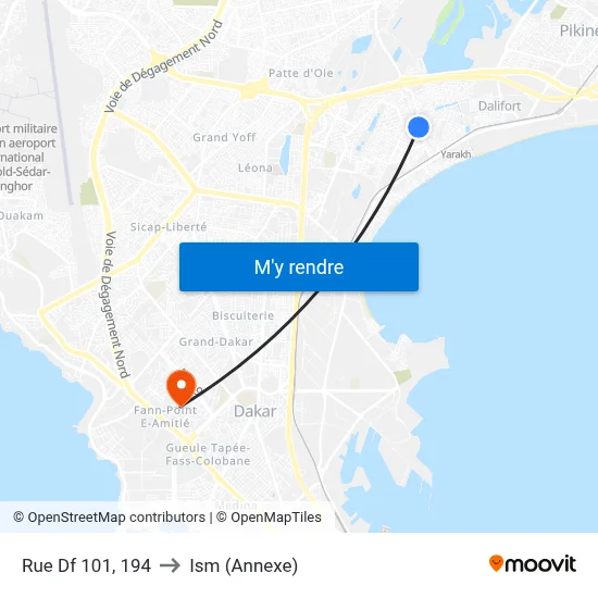 Rue Df 101, 194 to Ism (Annexe) map