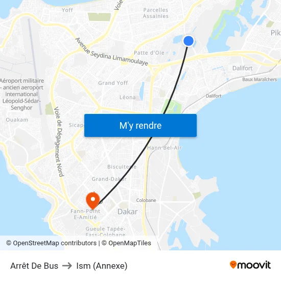 Arrêt De Bus to Ism (Annexe) map