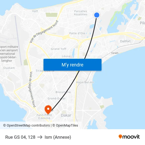 Rue GS 04, 128 to Ism (Annexe) map