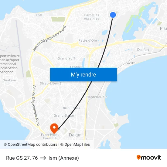 Rue GS 27, 76 to Ism (Annexe) map