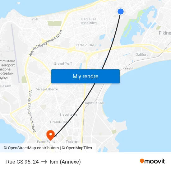Rue GS 95, 24 to Ism (Annexe) map