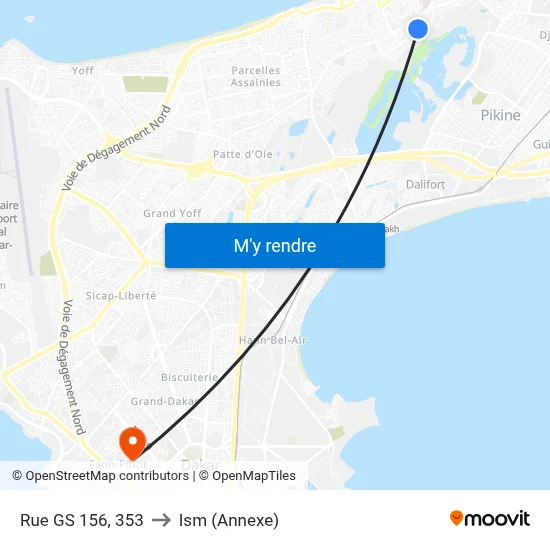 Rue GS 156, 353 to Ism (Annexe) map