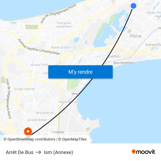 Arrêt De Bus to Ism (Annexe) map