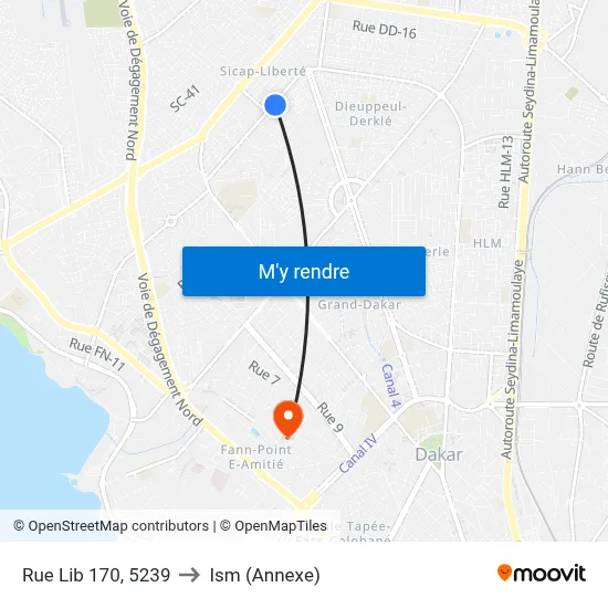 Rue Lib 170, 5239 to Ism (Annexe) map