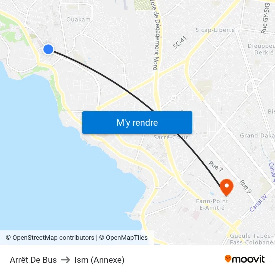 Arrêt De Bus to Ism (Annexe) map