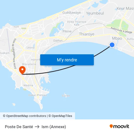 Poste De Santé to Ism (Annexe) map