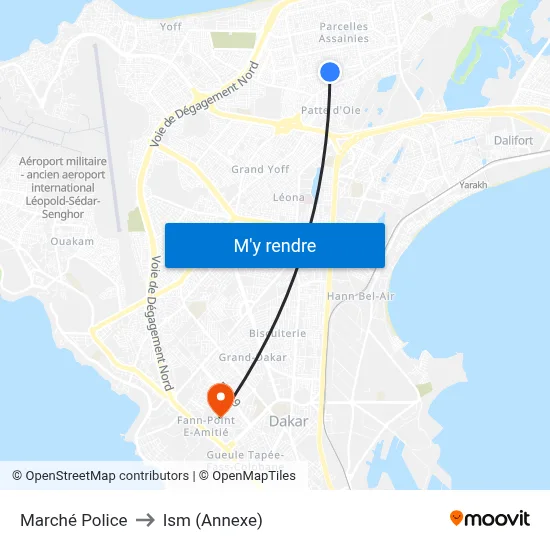 Marché Police to Ism (Annexe) map