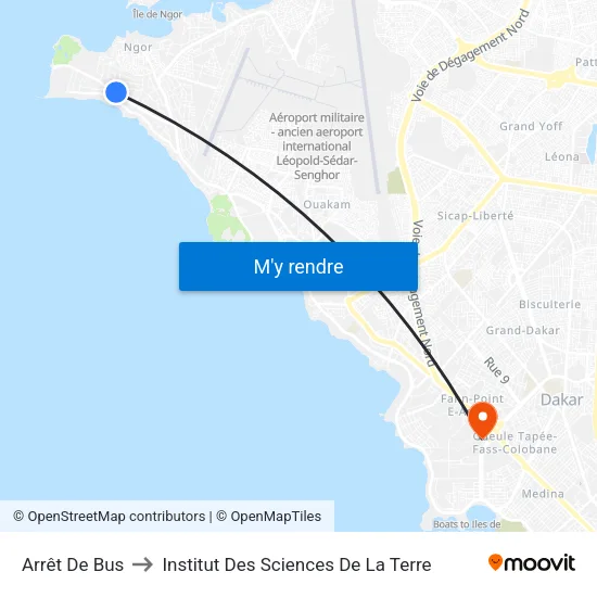 Arrêt De Bus to Institut Des Sciences De La Terre map