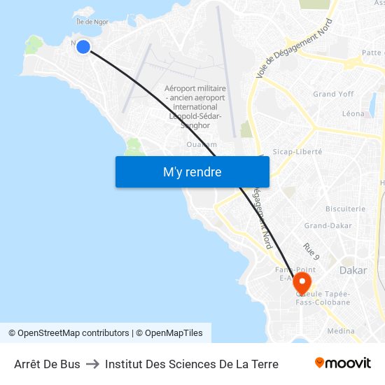 Arrêt De Bus to Institut Des Sciences De La Terre map