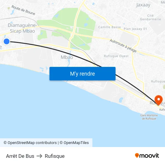 Arrêt De Bus to Rufisque map