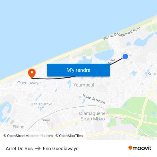 Arrêt De Bus to Eno Guediawaye map