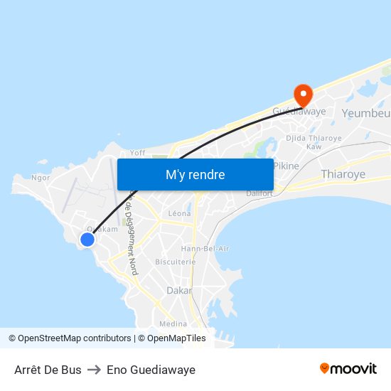 Arrêt De Bus to Eno Guediawaye map