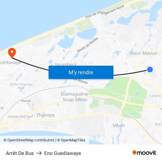 Arrêt De Bus to Eno Guediawaye map