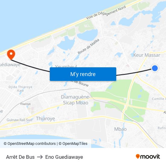 Arrêt De Bus to Eno Guediawaye map
