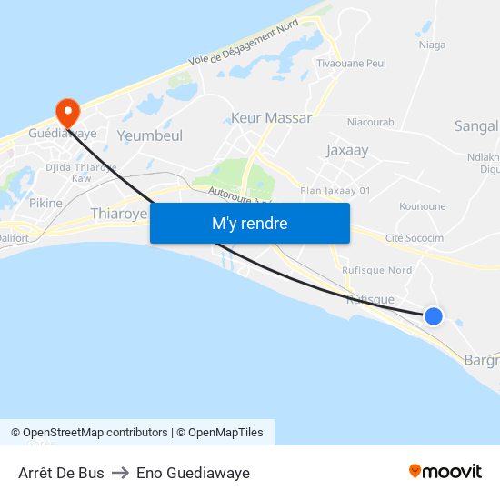 Arrêt De Bus to Eno Guediawaye map