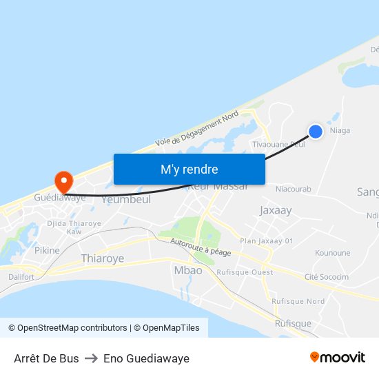 Arrêt De Bus to Eno Guediawaye map