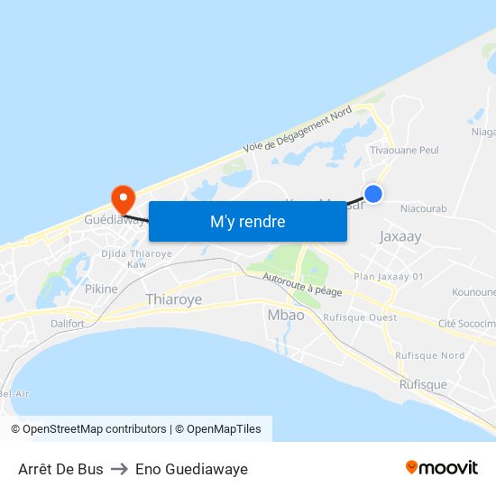 Arrêt De Bus to Eno Guediawaye map