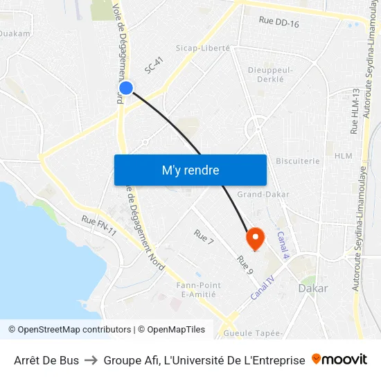 Arrêt De Bus to Groupe Afi, L'Université De L'Entreprise map