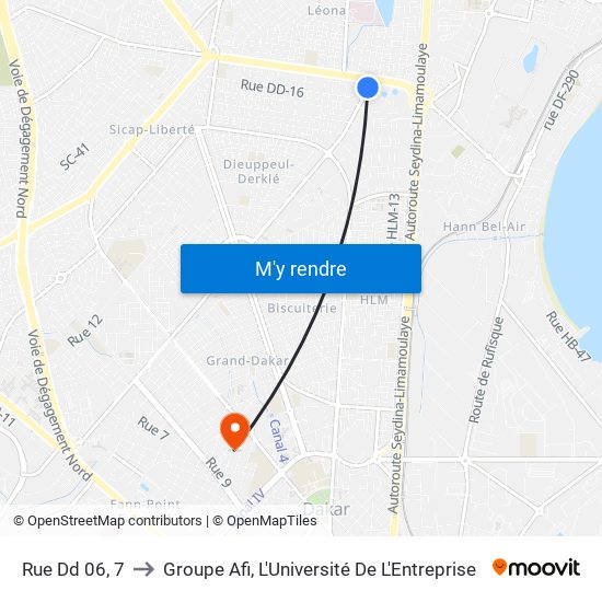Rue Dd 06, 7 to Groupe Afi, L'Université De L'Entreprise map