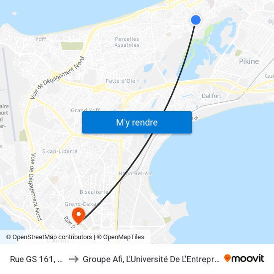 Rue GS 161, 72 to Groupe Afi, L'Université De L'Entreprise map