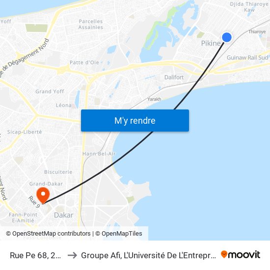 Rue Pe 68, 266 to Groupe Afi, L'Université De L'Entreprise map