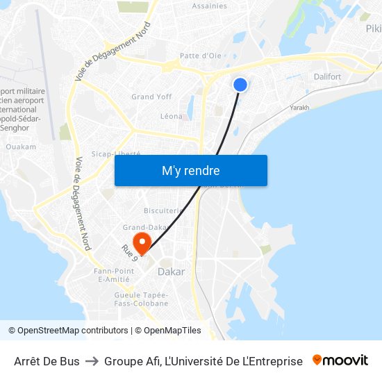 Arrêt De Bus to Groupe Afi, L'Université De L'Entreprise map