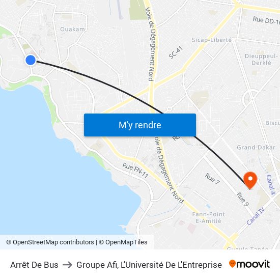 Arrêt De Bus to Groupe Afi, L'Université De L'Entreprise map