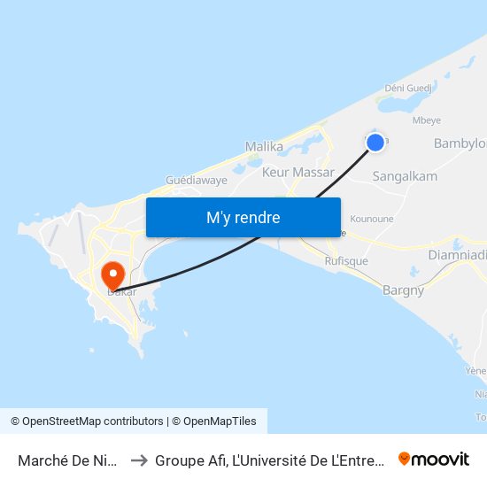 Marché De Niaga to Groupe Afi, L'Université De L'Entreprise map