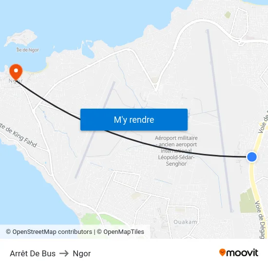 Arrêt De Bus to Ngor map