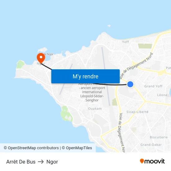 Arrêt De Bus to Ngor map